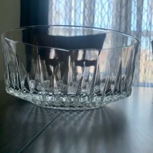 Large glass serving bowl